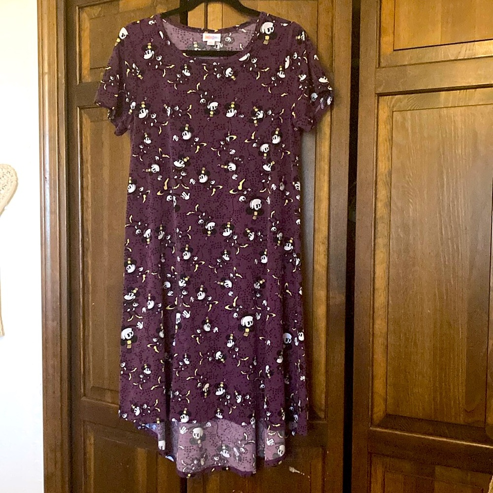 Lularoe Purple Minnie Mouse High Low T Shirt Dress
